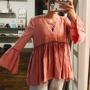 Francesca’s Pink Blouse